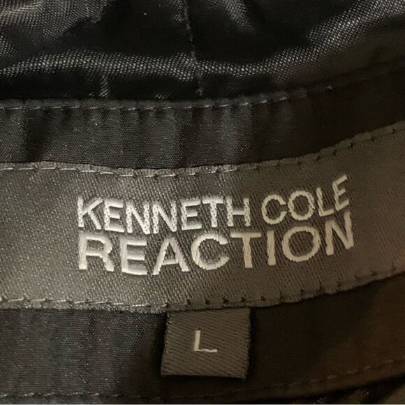 KENNETH COLE REACTION Jacket Men’s L Black Full Zip Inner Outer Pockets. - Picture 13 of 16